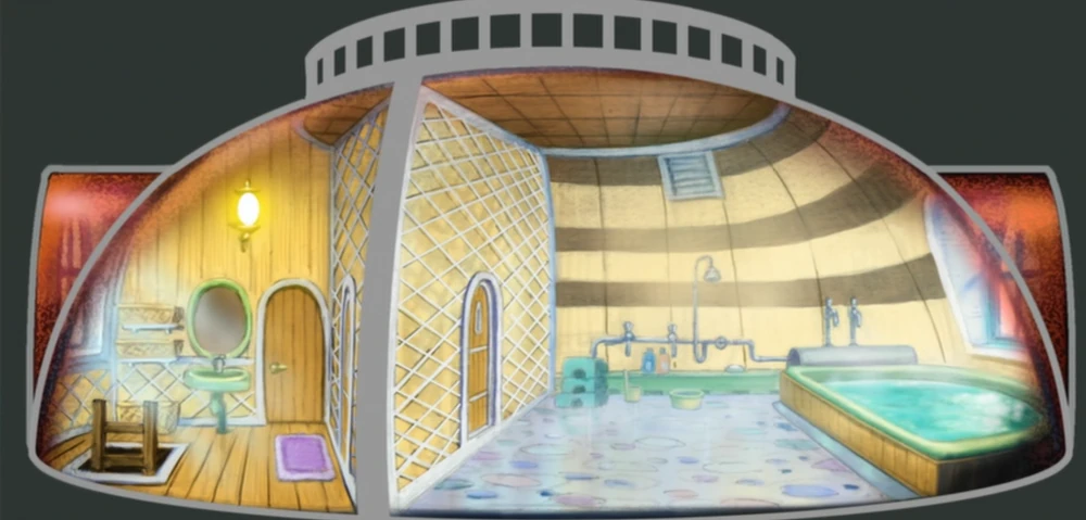 The bathroom